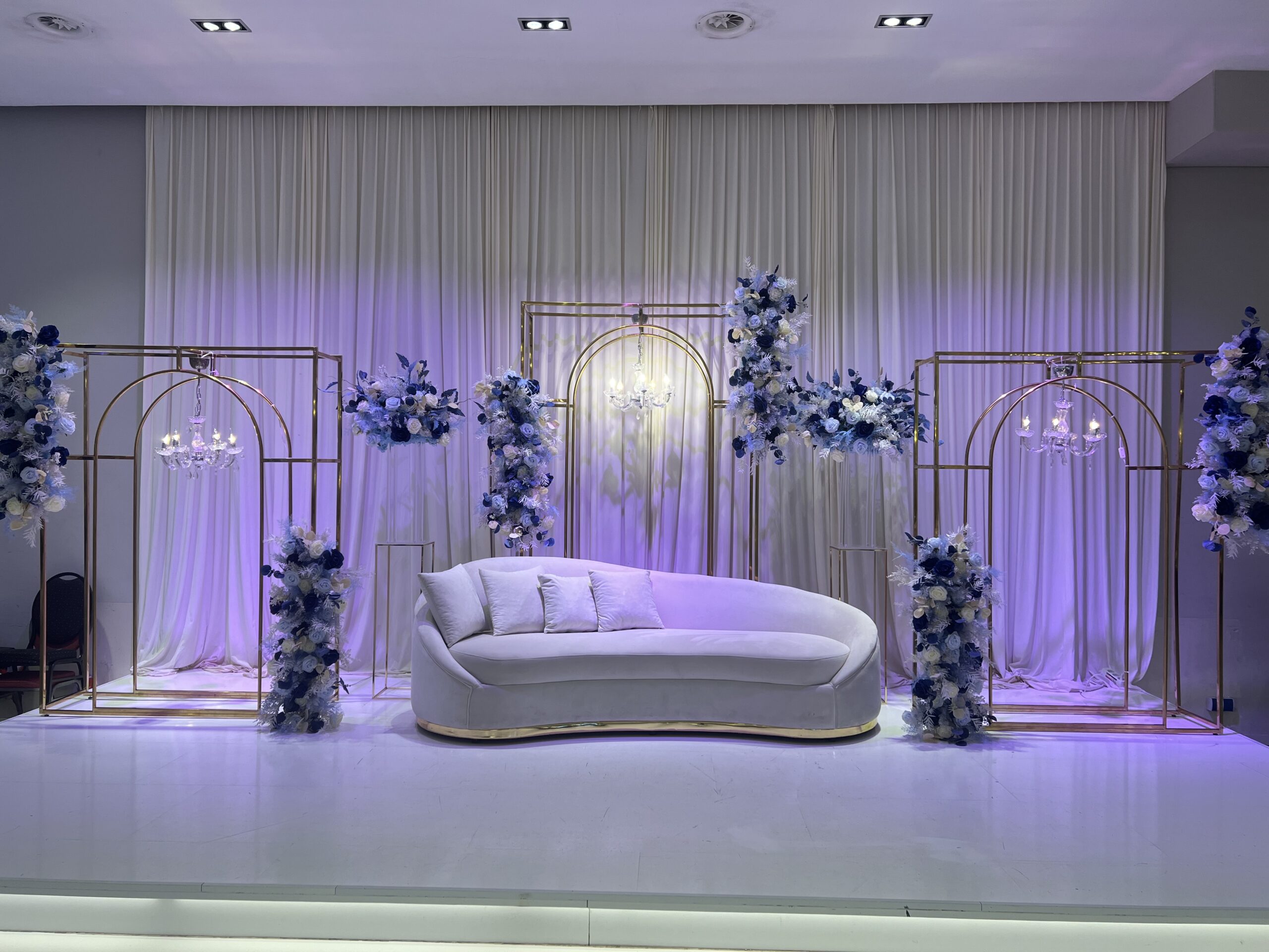 Royal Blue wedding stage